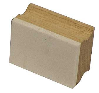 Small SVST hardwood waxing felt for smooth ski wax polishing