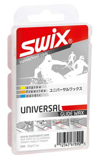Swix Universal Hydrocarbon Wax Uni Glide 60g for all snow