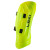 Green Leki WC Pro shin guards offering strong gate‑impact defense