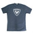 Rossignol blue t‑shirt with classic shield logo graphic