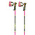 Pink Leki World Cup SL 3D TBS Trigger S race poles handles with grip