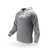 Grey Shred hoodie with bold athletic logo
