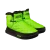 Intuition Aurora Green booties with vibrant color and cushioned warmth