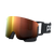 Left‑angled view of POC Nexal Uranium Black with Partly Sunny Orange lens