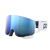 Left‑angled view of POC Nexal Hydrogen White with Partly Sunny Blue lens