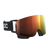 Right‑angled view of POC Nexal Mid Uranium Black with Partly Sunny Orange lens