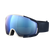 POC Zonula Bleu Blanc goggles with blue lens, left view