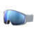 Granite Grey Zonula goggles blue lens, left angle view