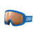 Left‑angled view of POC POCito Opsin Fluor Blue with Partly Sunny Orange lens