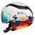 Sweet Clockwork MAX RIG X Kristoffersen goggles shown on ski helmet
