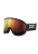 POC Retina ski goggle in uranium black with Clarity partly sunny orange lens left view