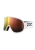 POC Retina ski goggle in hydrogen white with Clarity partly sunny orange lens left view