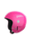 POC POCito Skull kids ski helmet in fluorescent pink, three-quarter view showing the glossy shell and POCito logo