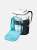 Head Rebels Racing Backpack XL with the front panel open and a pair of ski boots in the boot compartment