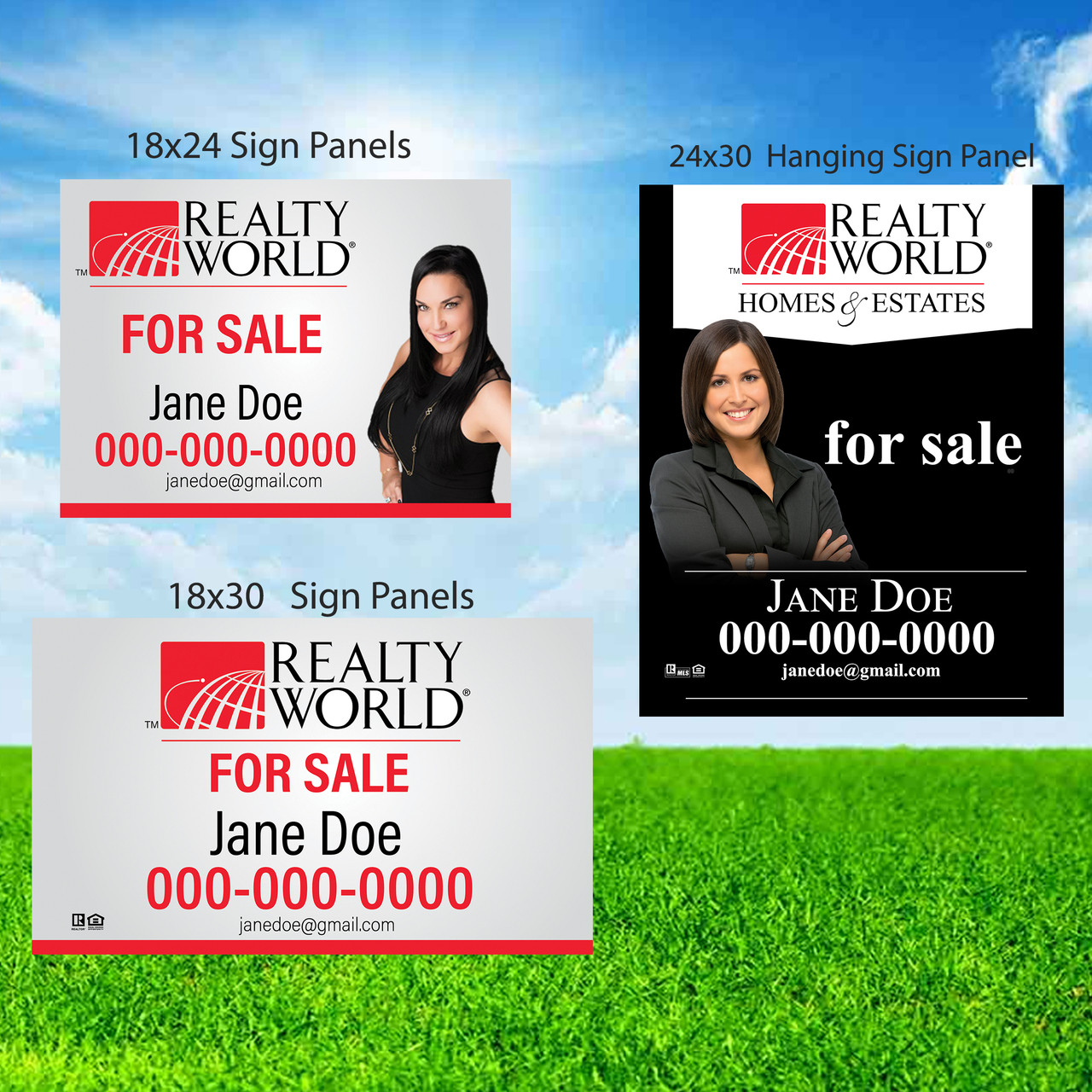 Realty World Sign Panles