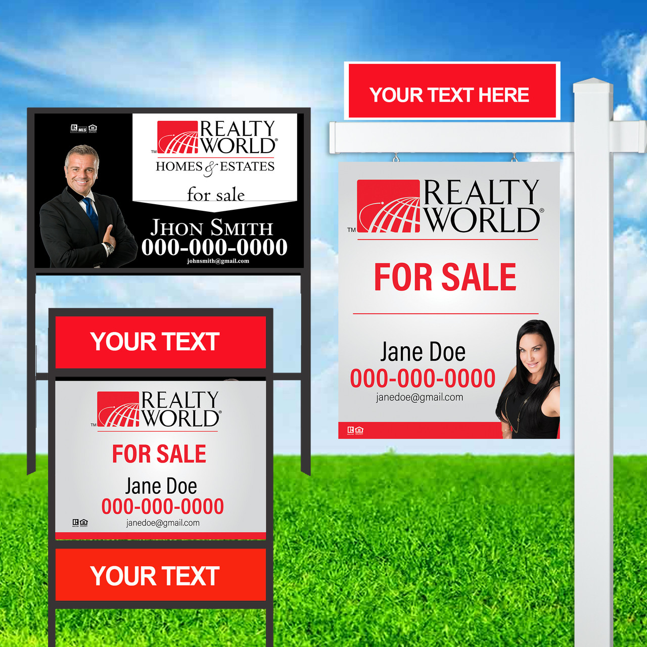 Realty World Signs