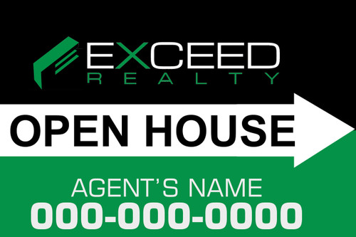 Exceed  Open House Sign