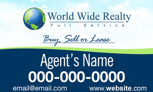  WORLD WIDE REALTY CAR MAGNET  1