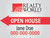 Realty World   Open House Sign