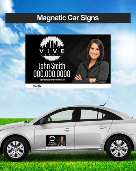 Vive Realty Car Magnetic Signs 