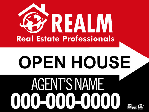 Realm Open House Signs