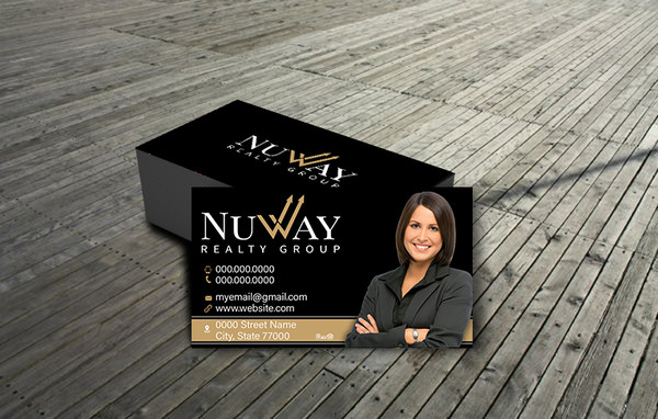NuWay Black Business cards