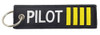 Embroidered Pilot 4 Stripe Keychain | Fallon Pilot Shop