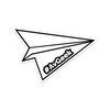 AvGeek Paper Airplane Sticker | Fallon Pilot Shop
