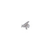 High-Wing Airplane Desk Clock - Silver Metal | Fallon Pilot Shop