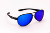 Flying Eyes Kestrel Aviator - Matte Black Frame - Mirrored Sapphire Lens | Fallon Pilot Shop
