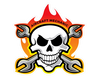 Aircraft Mechanic Skull - Sticker | Fallon Pilot Shop