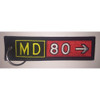 Embroidered Classic MD-80 Keychain | Fallon Pilot Shop