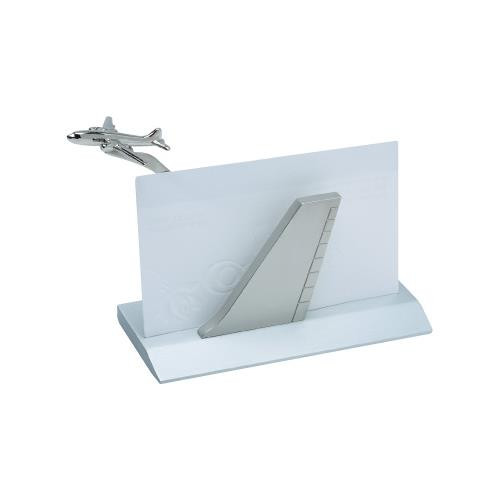 Airplane Business Card Holder - Silver