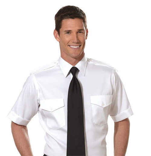 Van Heusen Aviator Shirt- Men's Short Sleeve 