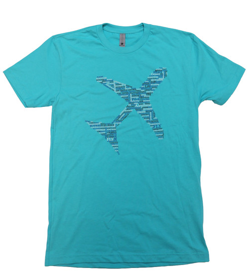 Airplane T-Shirt - Tahiti Blue