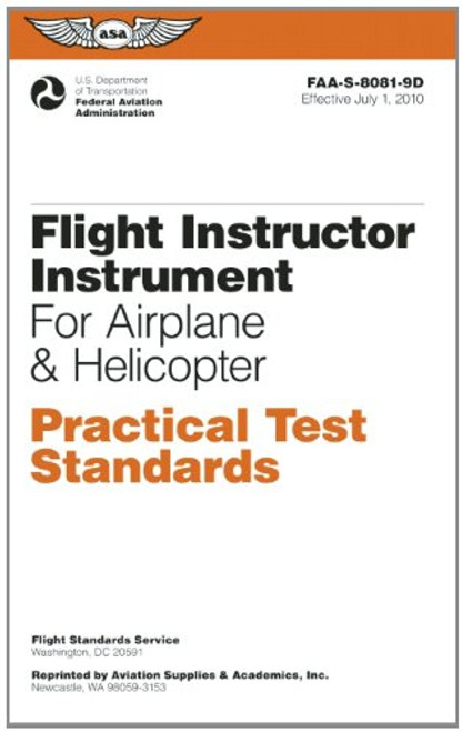 ASA Practical Test Standards (PTS) Flight Instructor - Instrument