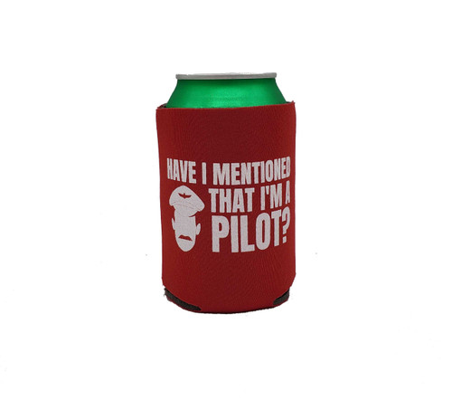 Have I Mentioned that I'm a Pilot? Can Cooler - Red