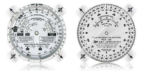 APR T/S/D Computer with Protractor Plotter - Aluminum