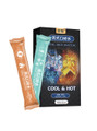 Orange Mint flavored oral lube sticks with icy-mint and fiery heat effects highlighted on box