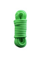 Neon green polyester rope bundle shown on white background