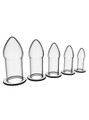 anal dilator set silicone 5 sizes progressive training kit