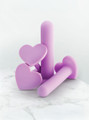 soft silicone dilator set aesthetic display hearts design