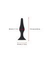 silicone anal plug medium 28mm diameter suction base 115mm length
