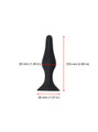 silicone anal plug large 32mm diameter suction base 125mm length