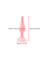 pink silicone anal plug large size 32mm diameter 125mm length suction base