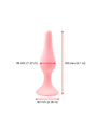 pink silicone anal plug xl size 40mm diameter 155mm length suction base