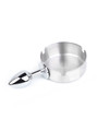 metal anal plug with ashtray style tray top design