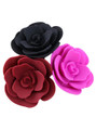 Black Rose Silicone Anal Plug