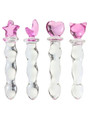 Pink Moon Crystal Glass Dildo