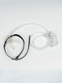 Piss play mouth gag with clear silicone sleeve and tube